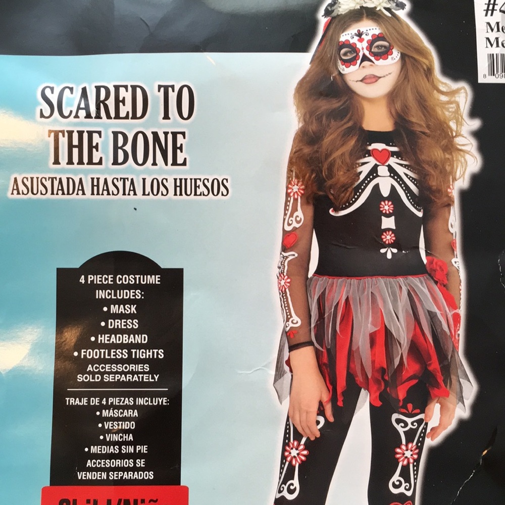 🎃Girl’s Halloween costume-Day of the Dead-size M